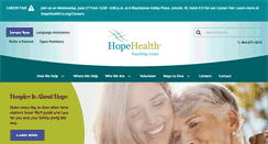 Desktop Screenshot of hopehealthma.org