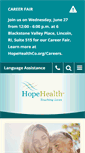 Mobile Screenshot of hopehealthma.org