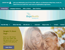 Tablet Screenshot of hopehealthma.org